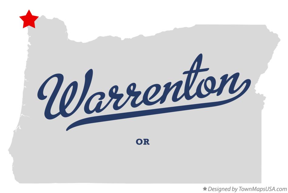 Map of Warrenton Oregon OR