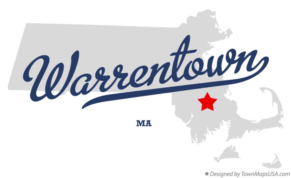 Map of Warrentown Massachusetts MA