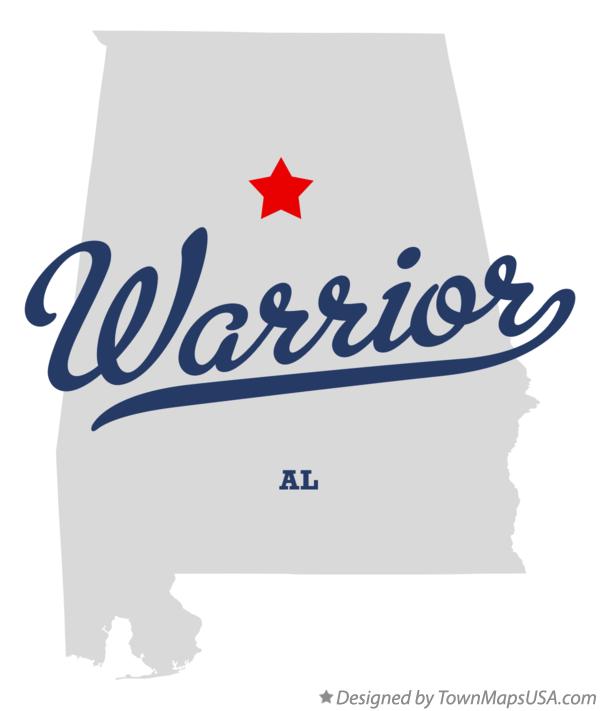 Map of Warrior Alabama AL