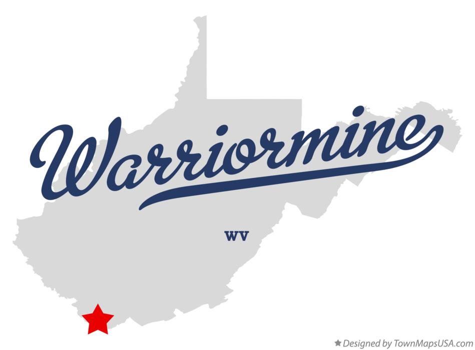 Map of Warriormine West Virginia WV