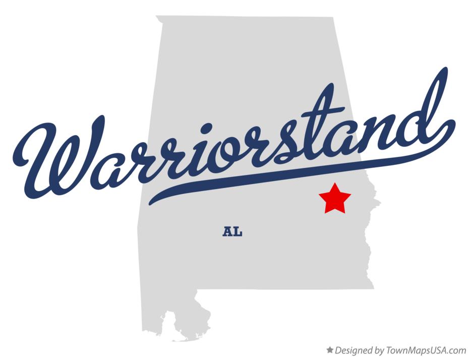 Map of Warriorstand Alabama AL