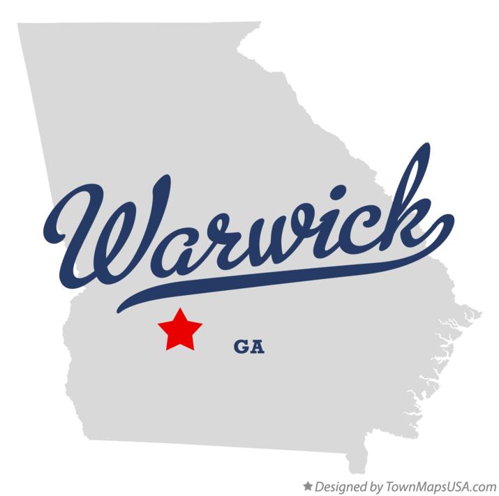 Map of Warwick Georgia GA