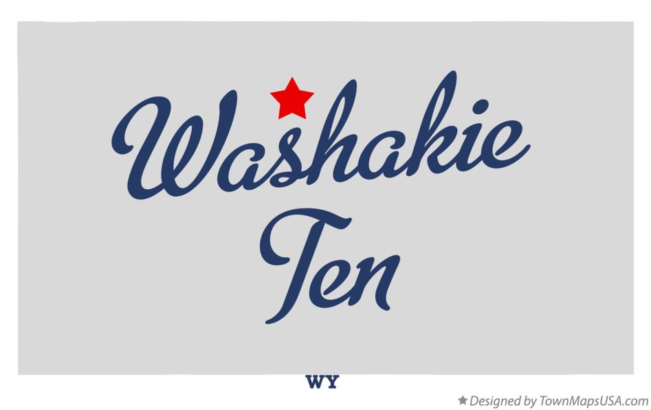 Map of Washakie Ten Wyoming WY