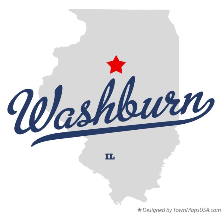 Map of Washburn Illinois IL