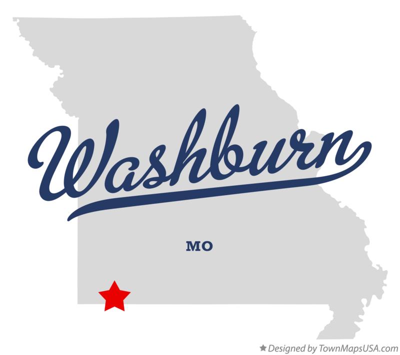Map of Washburn Missouri MO