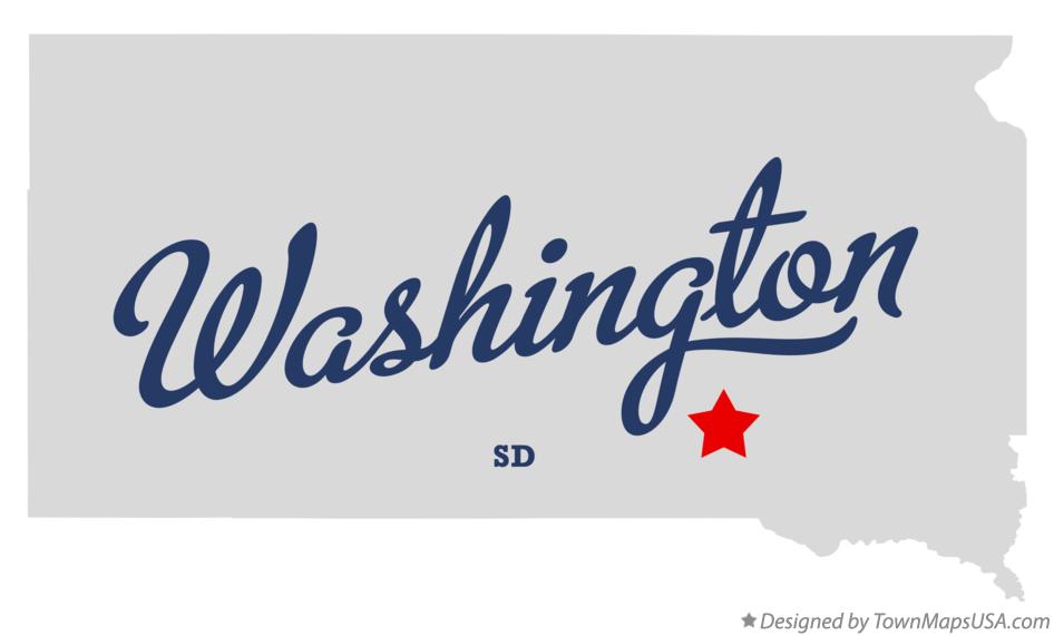 Map of Washington South Dakota SD