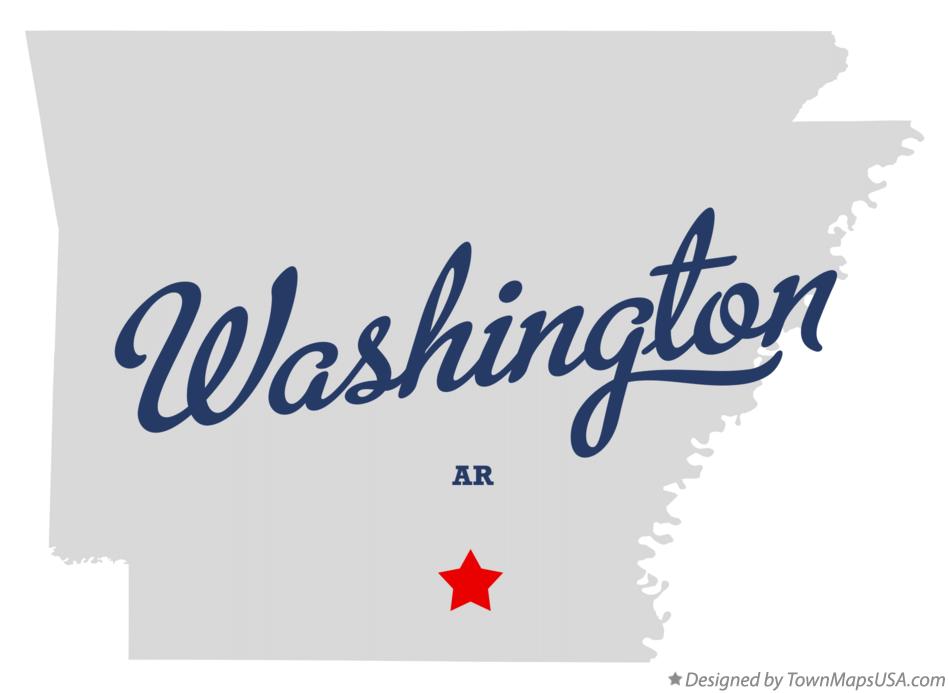 Map of Washington Arkansas AR