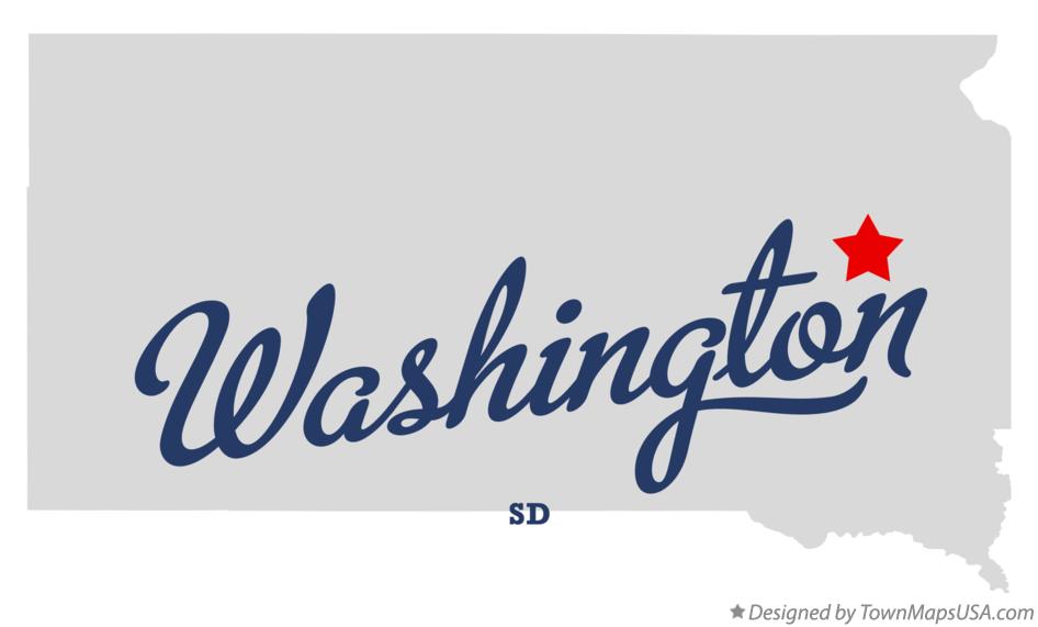 Map of Washington South Dakota SD