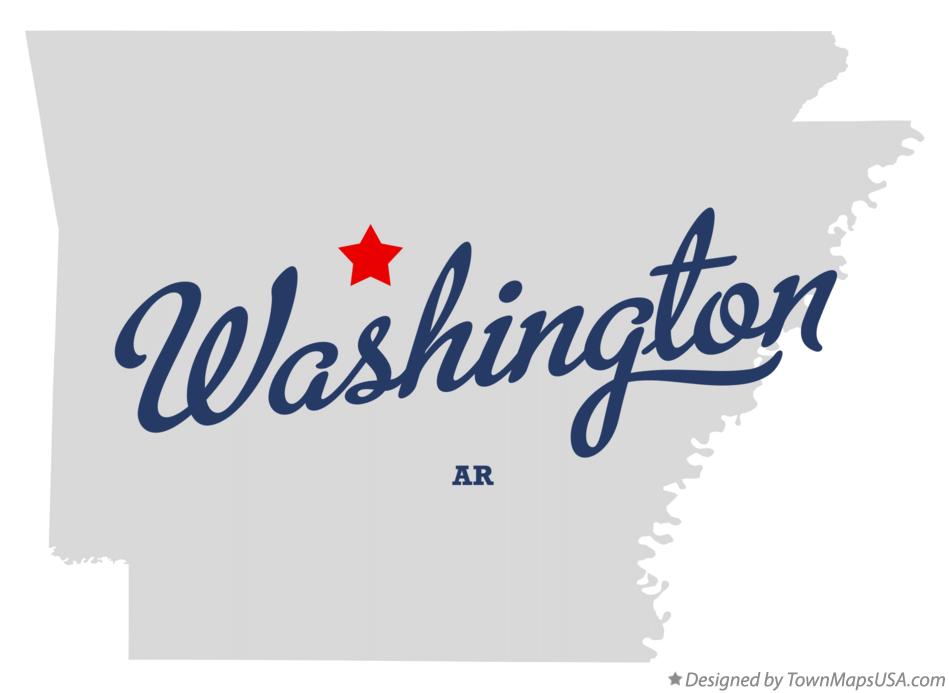Map of Washington Arkansas AR