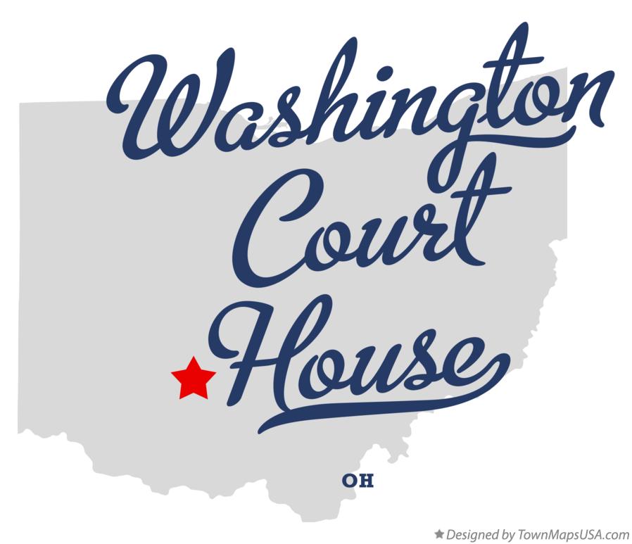 Map of Washington Court House Ohio OH