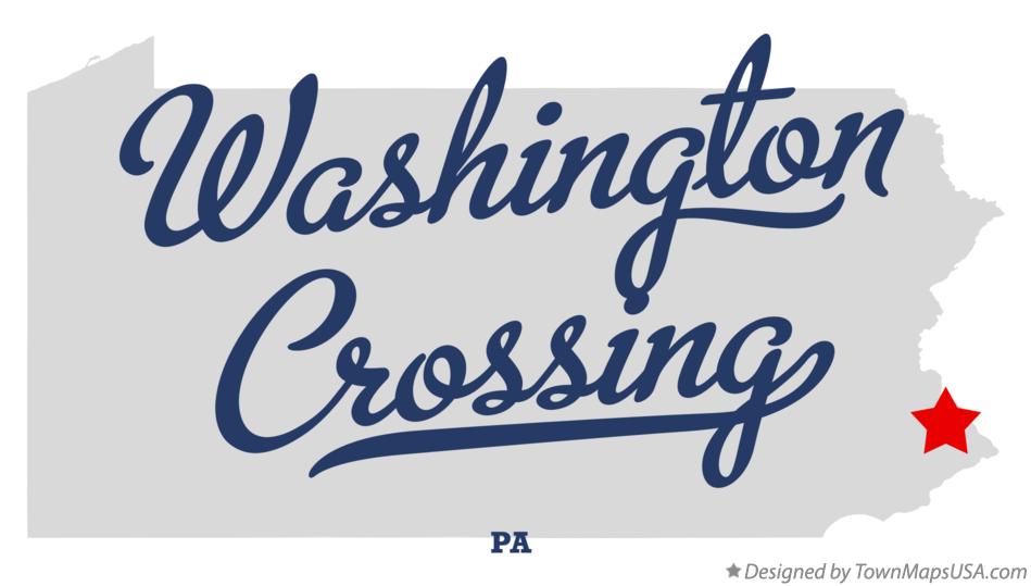 Map of Washington Crossing Pennsylvania PA