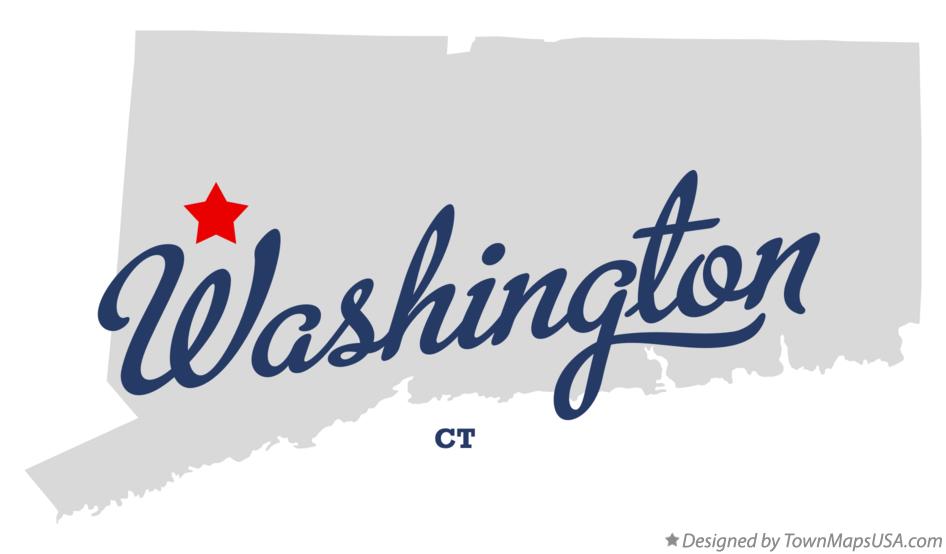 Map of Washington Connecticut CT