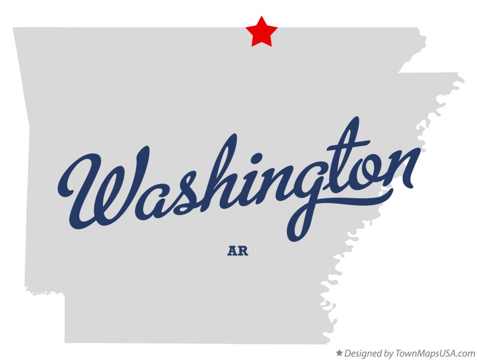 Map of Washington Arkansas AR