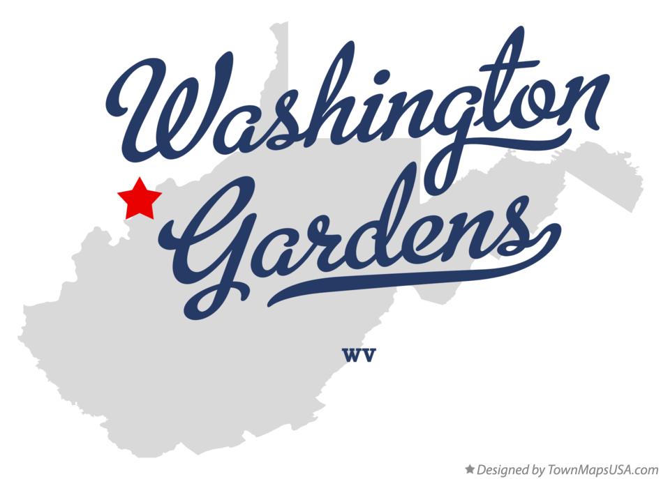 Map of Washington Gardens West Virginia WV