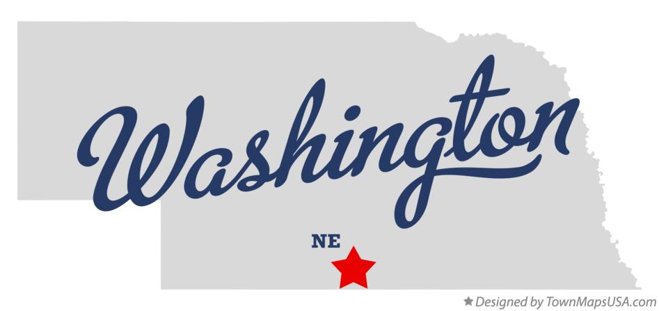 Map of Washington Nebraska NE