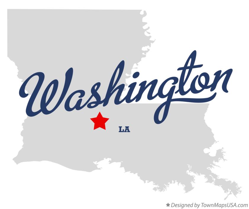 Map of Washington Louisiana LA