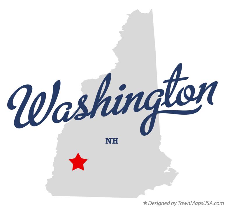 Map of Washington New Hampshire NH