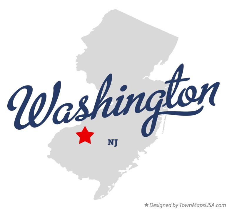 Map of Washington New Jersey NJ