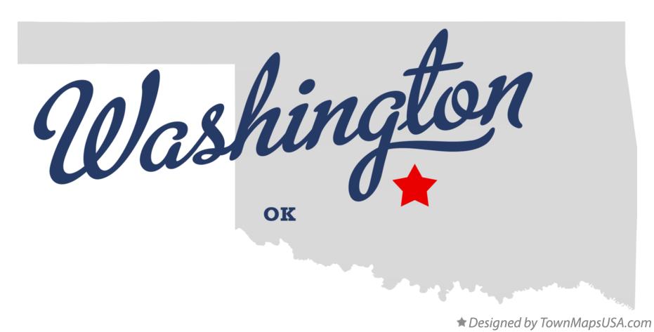 Map of Washington Oklahoma OK