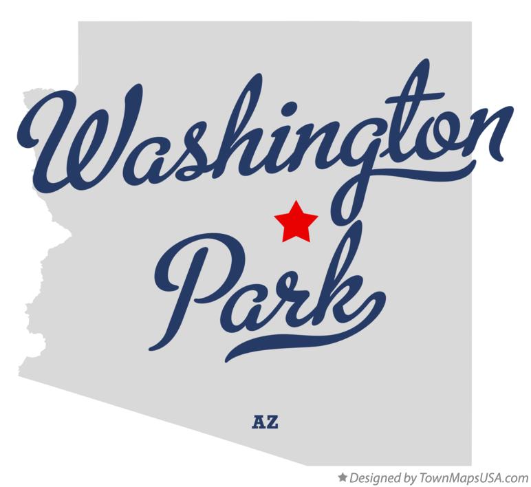 Map of Washington Park Arizona AZ