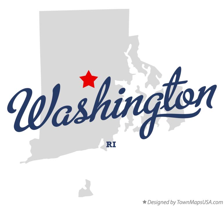 Map of Washington Rhode Island RI