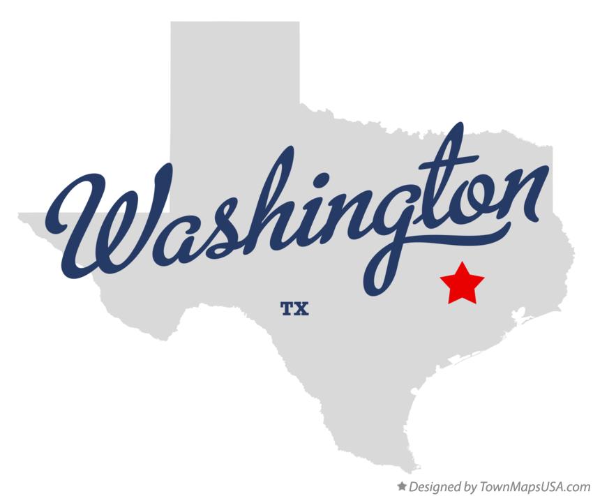 Map of Washington Texas TX