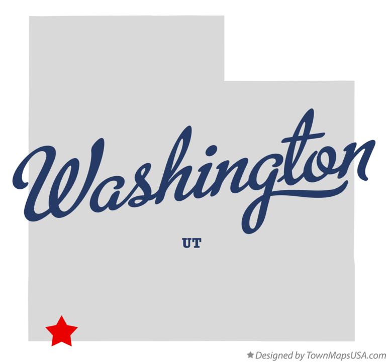 Map of Washington Utah UT