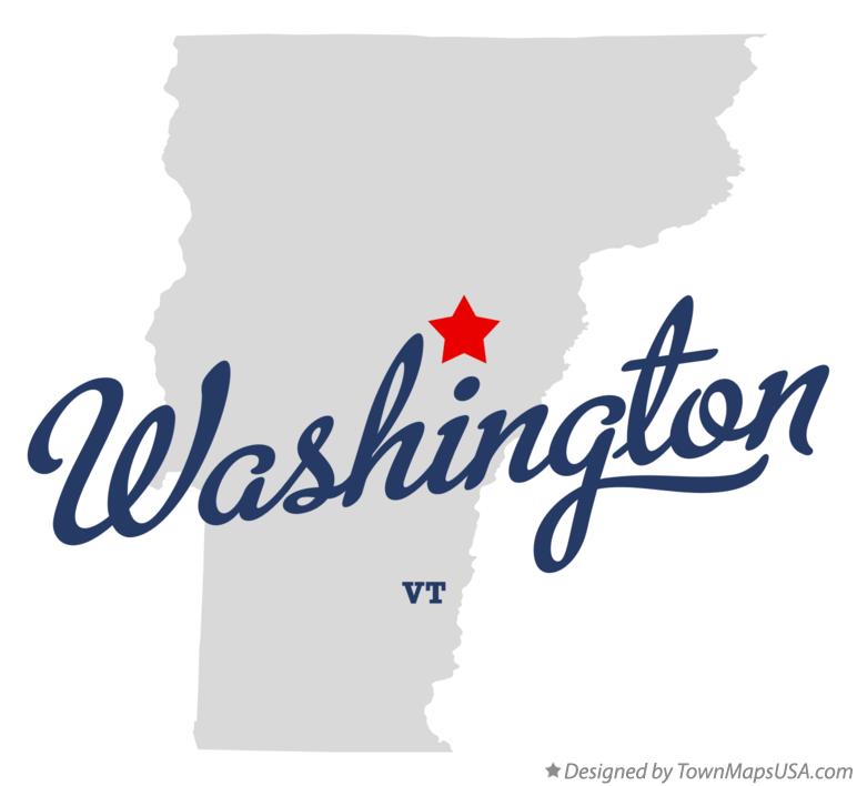 Map of Washington Vermont VT