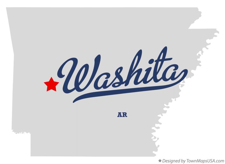 Map of Washita Arkansas AR