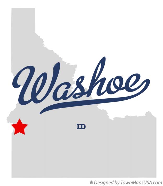 Map of Washoe Idaho ID