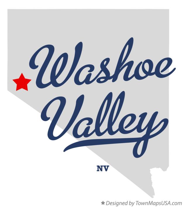 Map of Washoe Valley Nevada NV