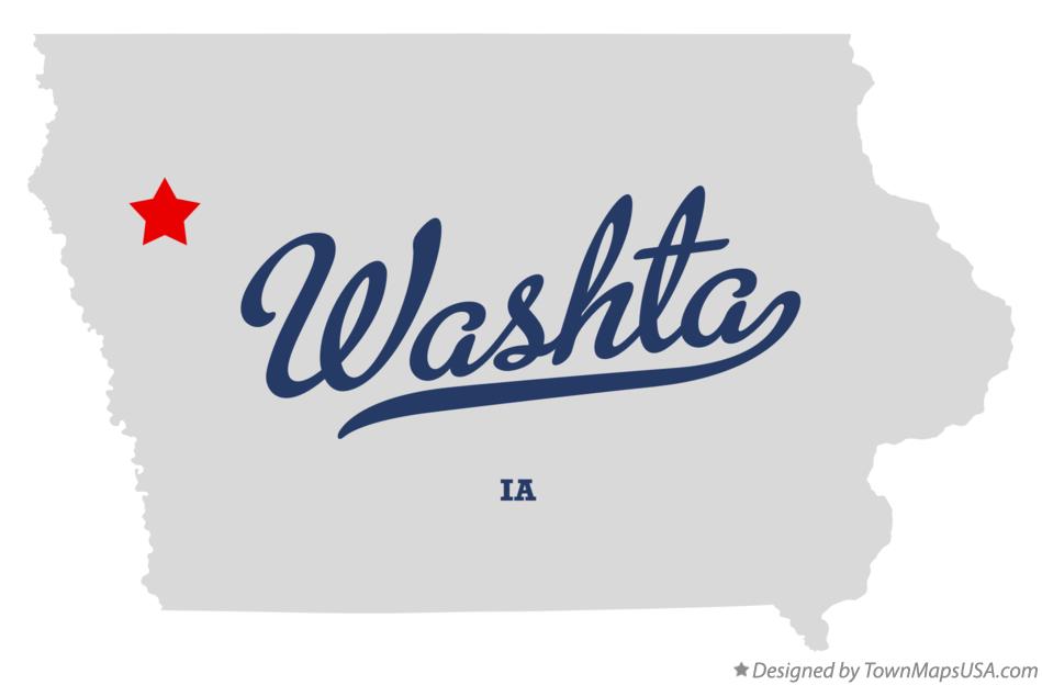 Map of Washta Iowa IA