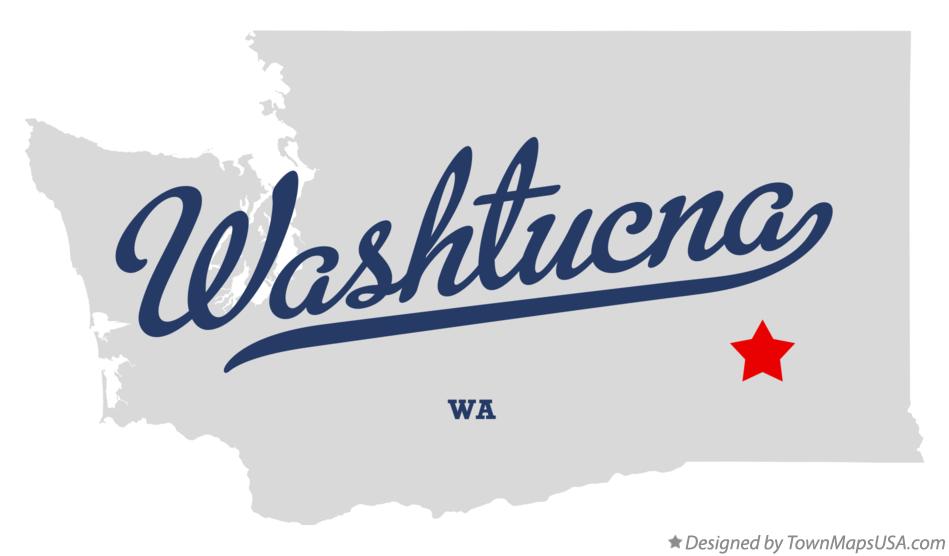 Map of Washtucna Washington WA