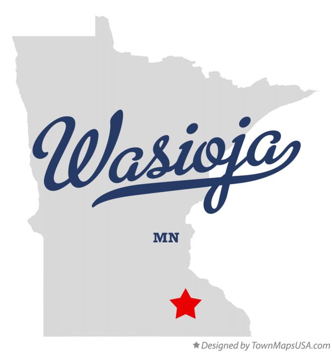 Map of Wasioja Minnesota MN