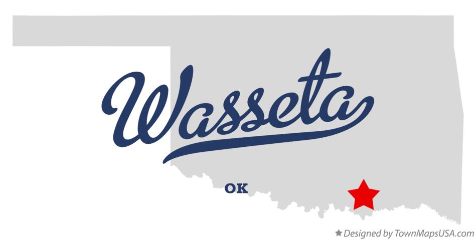 Map of Wasseta Oklahoma OK