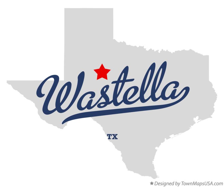Map of Wastella Texas TX