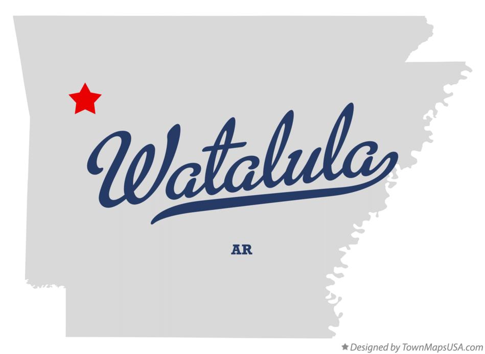 Map of Watalula Arkansas AR