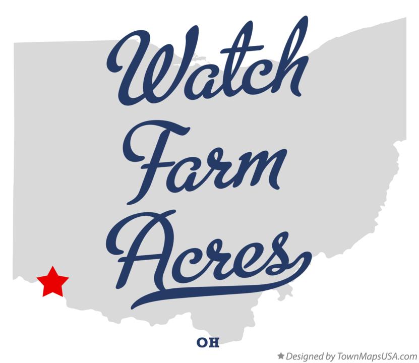 Map of Watch Farm Acres Ohio OH