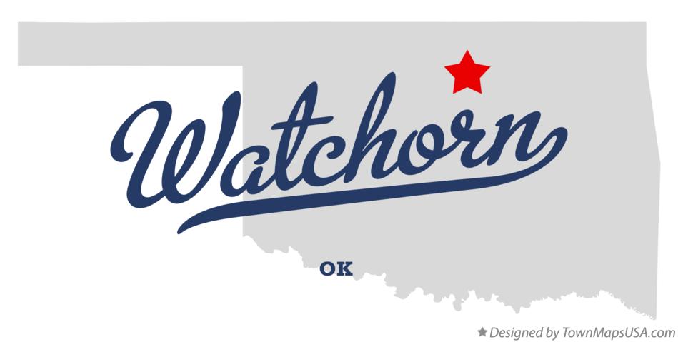 Map of Watchorn Oklahoma OK