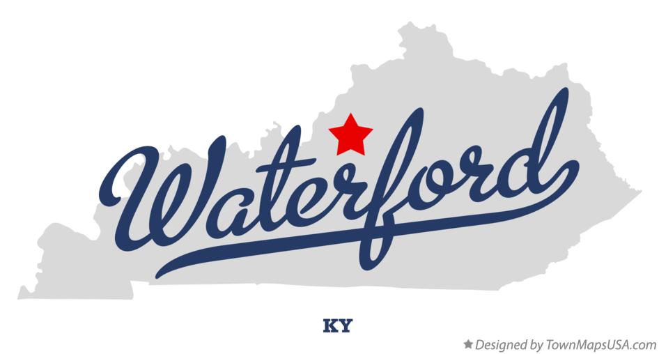 Map of Waterford Kentucky KY