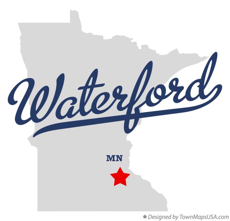 Map of Waterford Minnesota MN