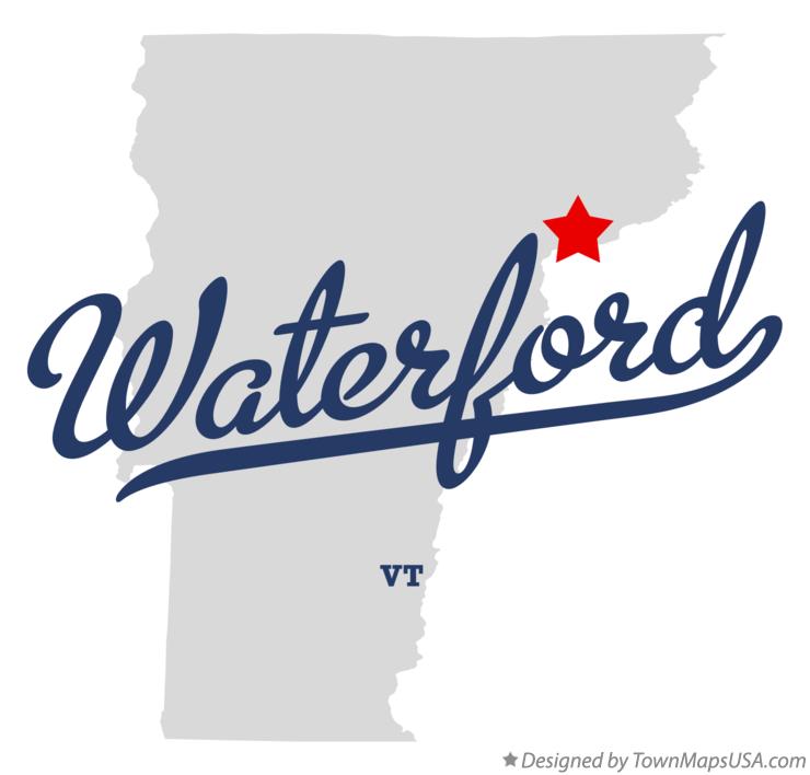 Map of Waterford Vermont VT