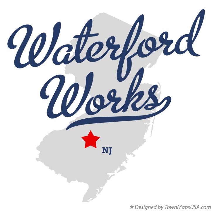 Map of Waterford Works New Jersey NJ