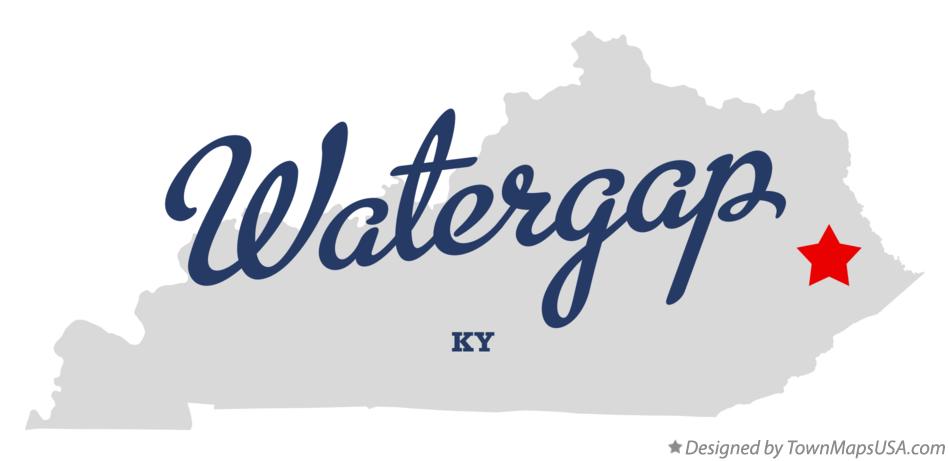 Map of Watergap Kentucky KY