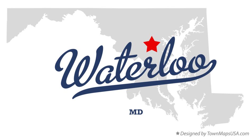 Map of Waterloo Maryland MD