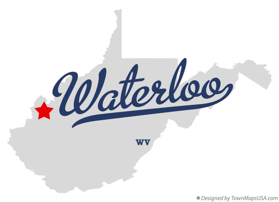 Map of Waterloo West Virginia WV