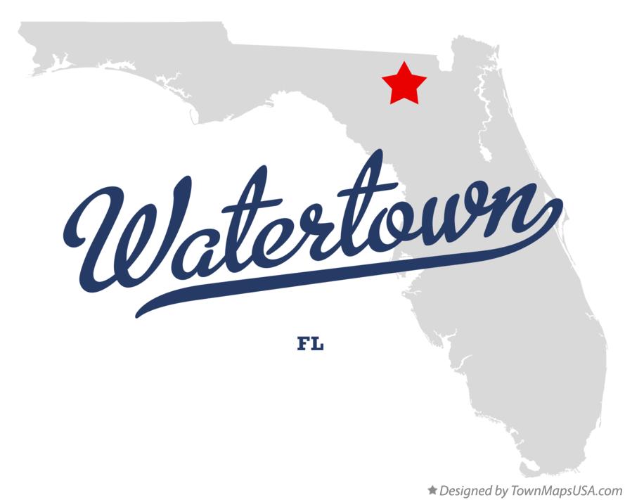 Map of Watertown Florida FL