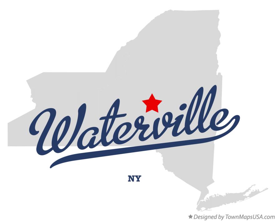 Map of Waterville New York NY