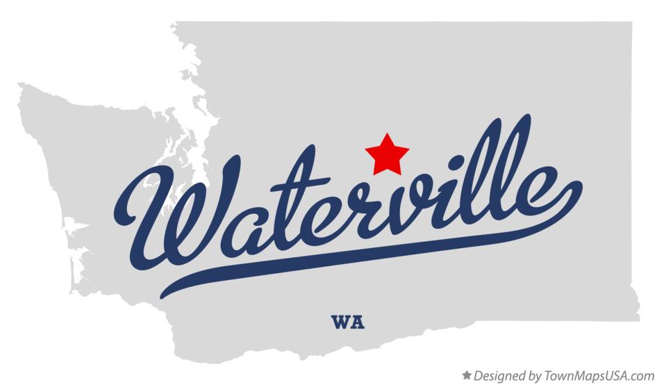 Map of Waterville Washington WA