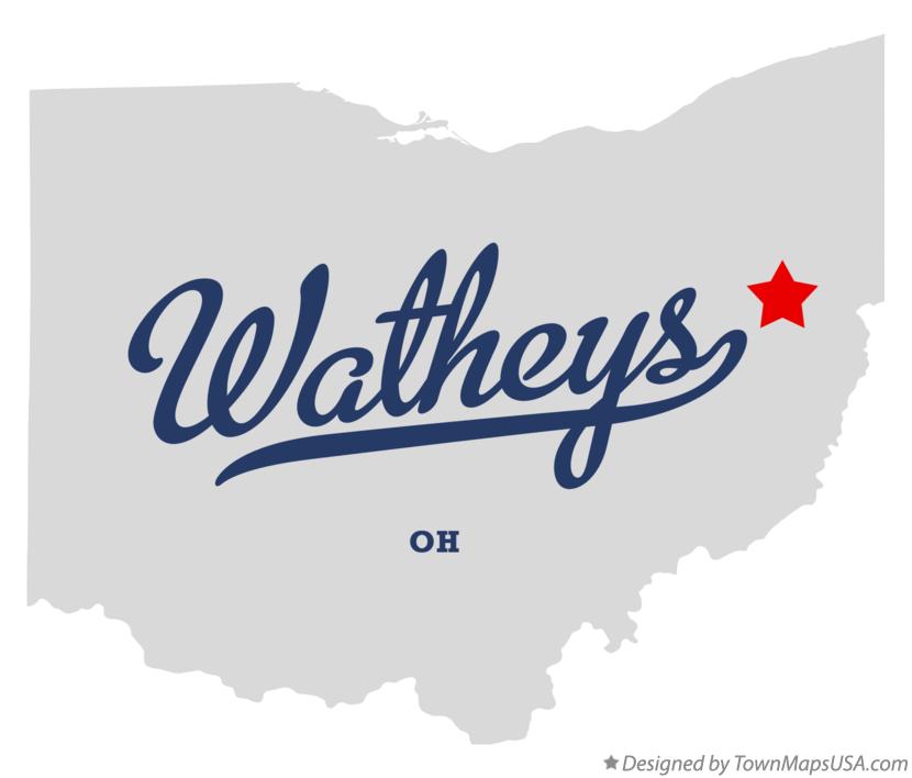 Map of Watheys Ohio OH